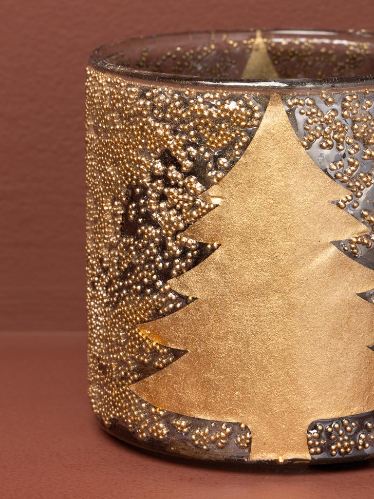 Golden candle holder Xmas tree - 4