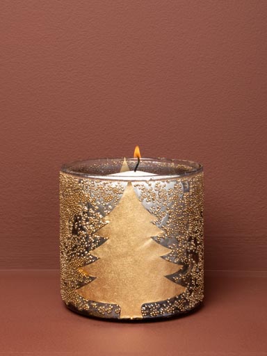 Golden candle holder Xmas tree