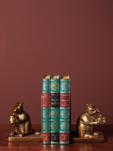 Bookends golden squirrel