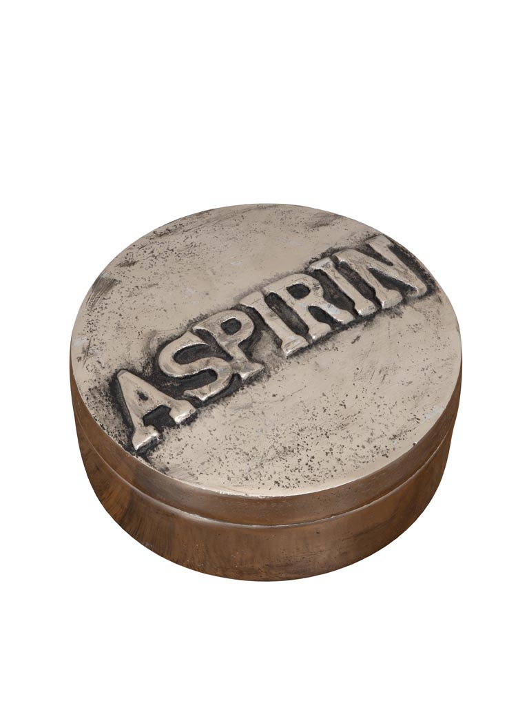 Boîte aspirine argentée - 2