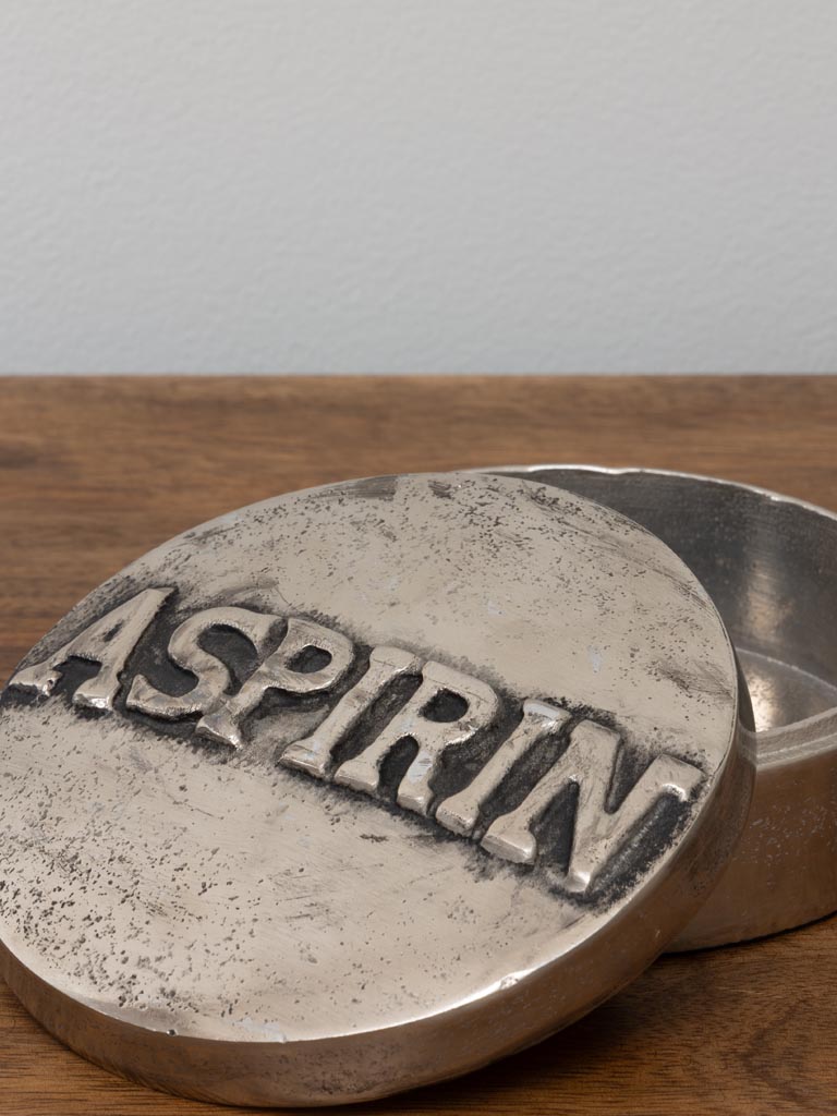 Boîte aspirine argentée - 3