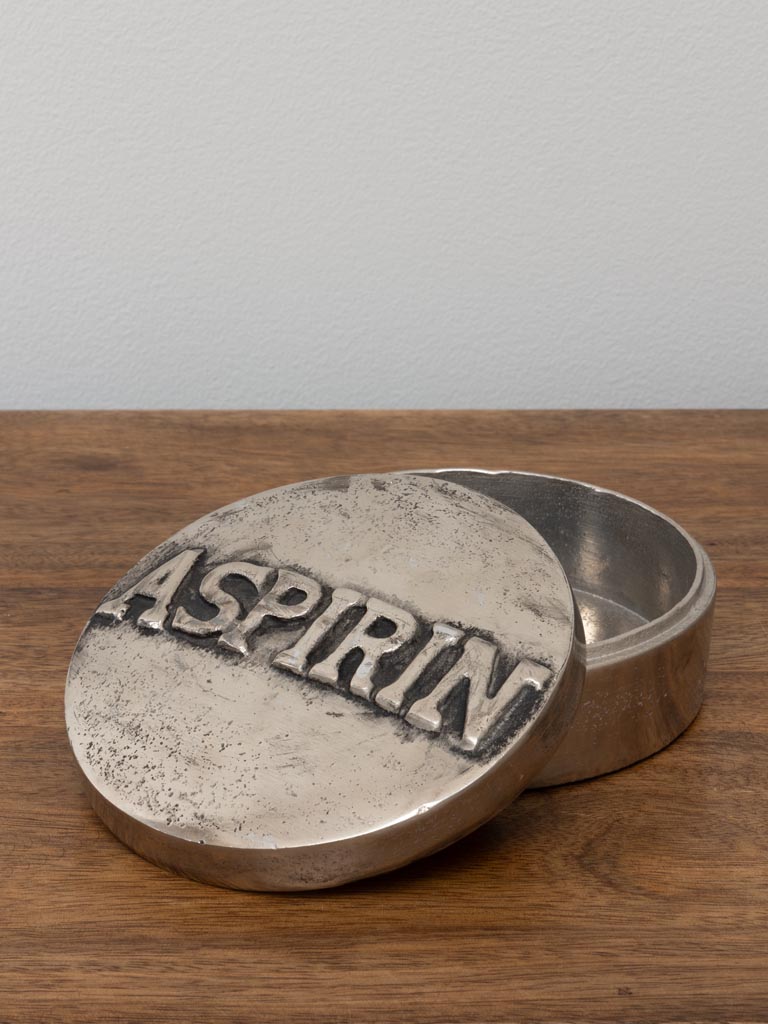 Boîte aspirine argentée - 5