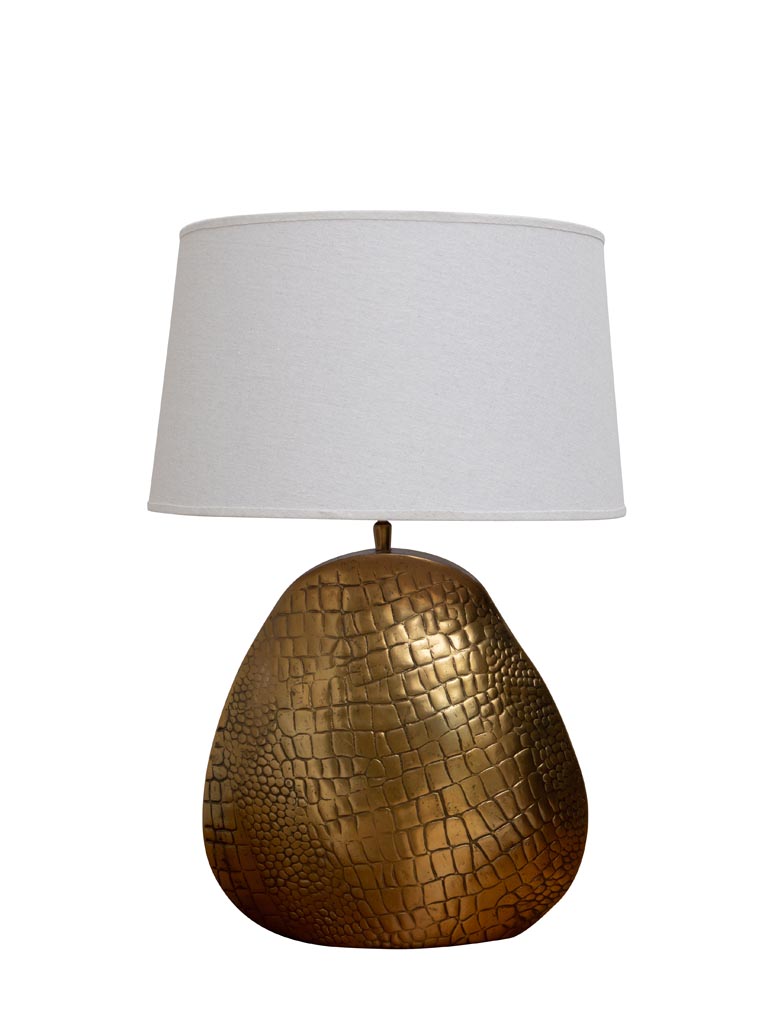 Table lamp gold Croco (Lampkap inbegrepen) - 2