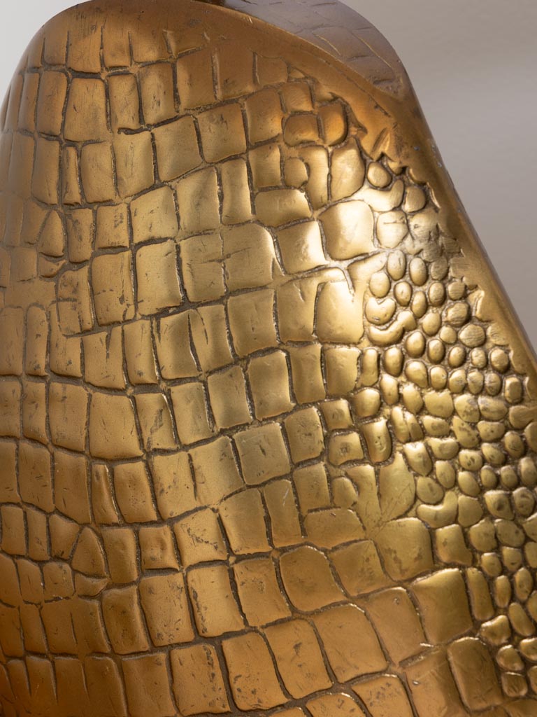 Table lamp gold Croco (Lampshade included) - 4