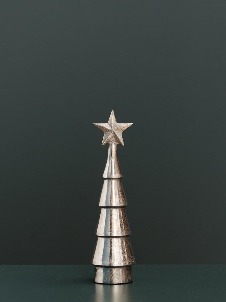 Petit sapin de Nöel argenté Sirius - 1