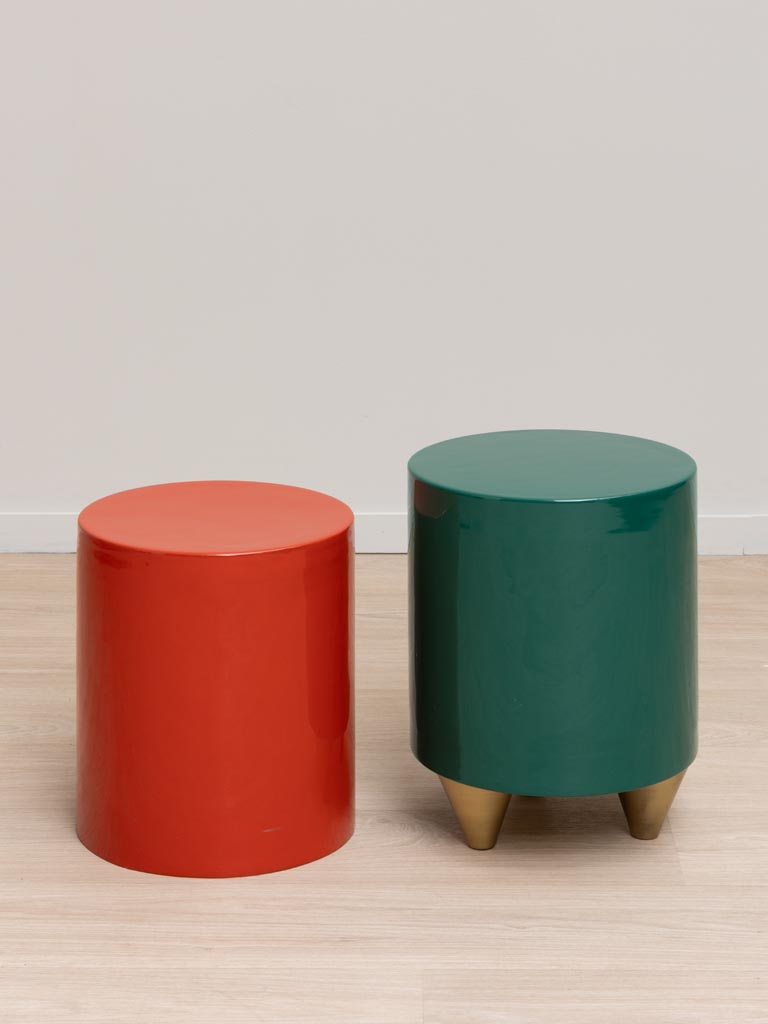 Lacquered side table Cherry - 3