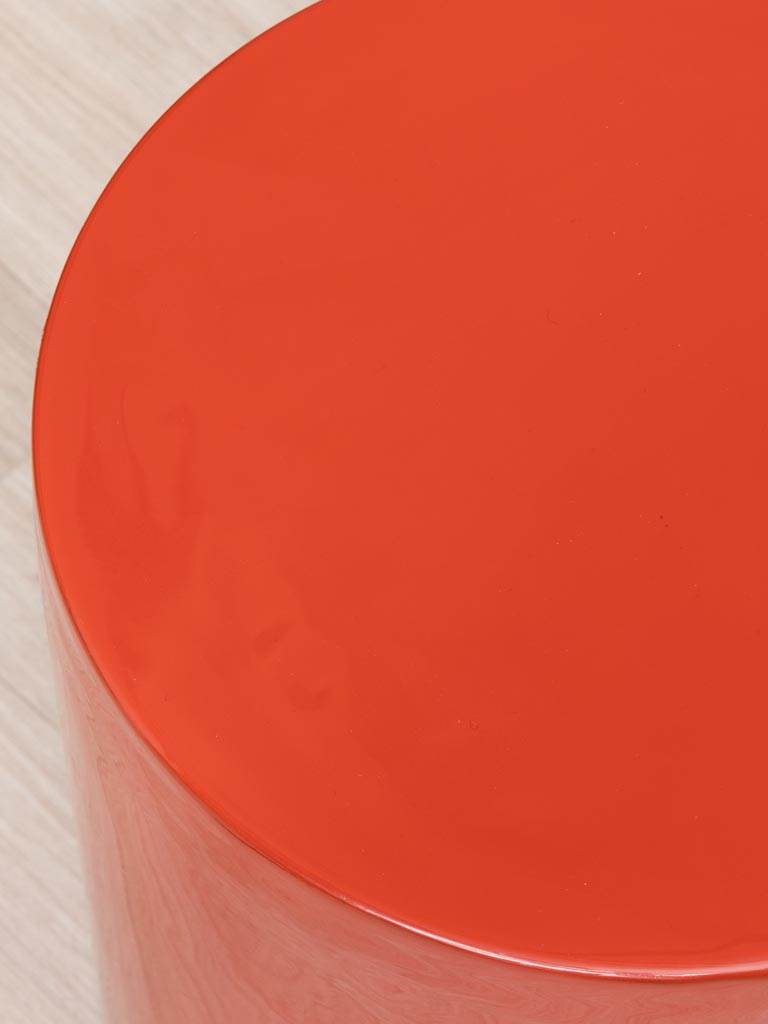 Table d'appoint laquée rouge Cherry - 5
