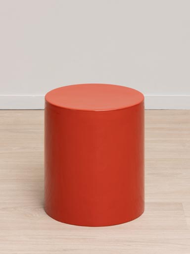 Table d'appoint laquée rouge Cherry