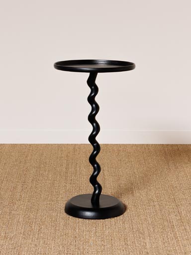 Table d'appoint noire graphique