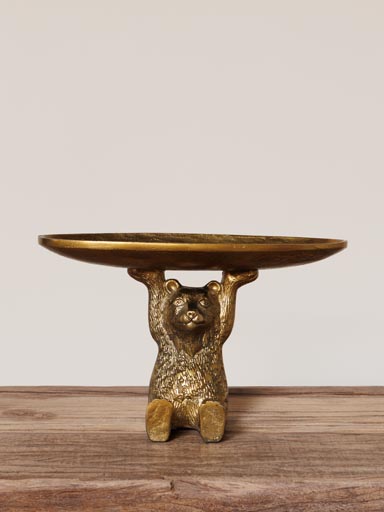 Trinket tray golden bear