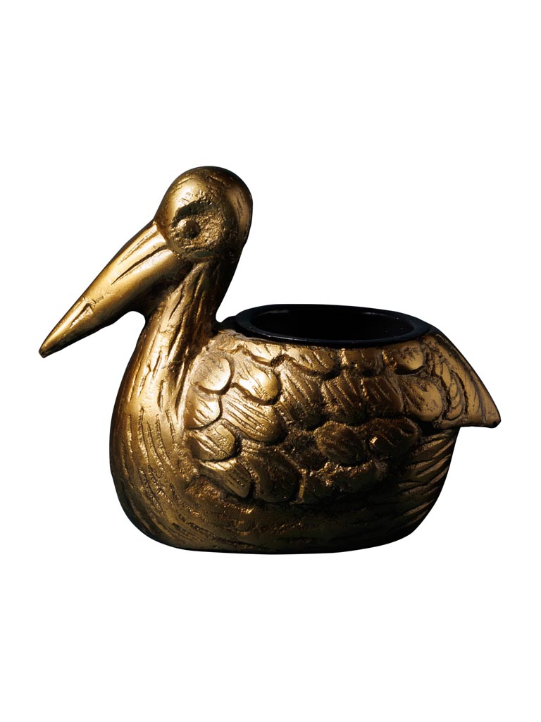 Golden pelican flowerpot - 2