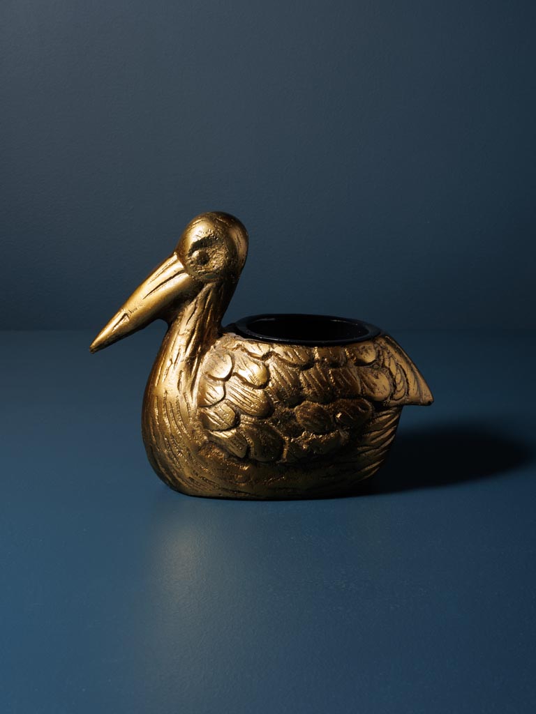 Golden pelican flowerpot - 4