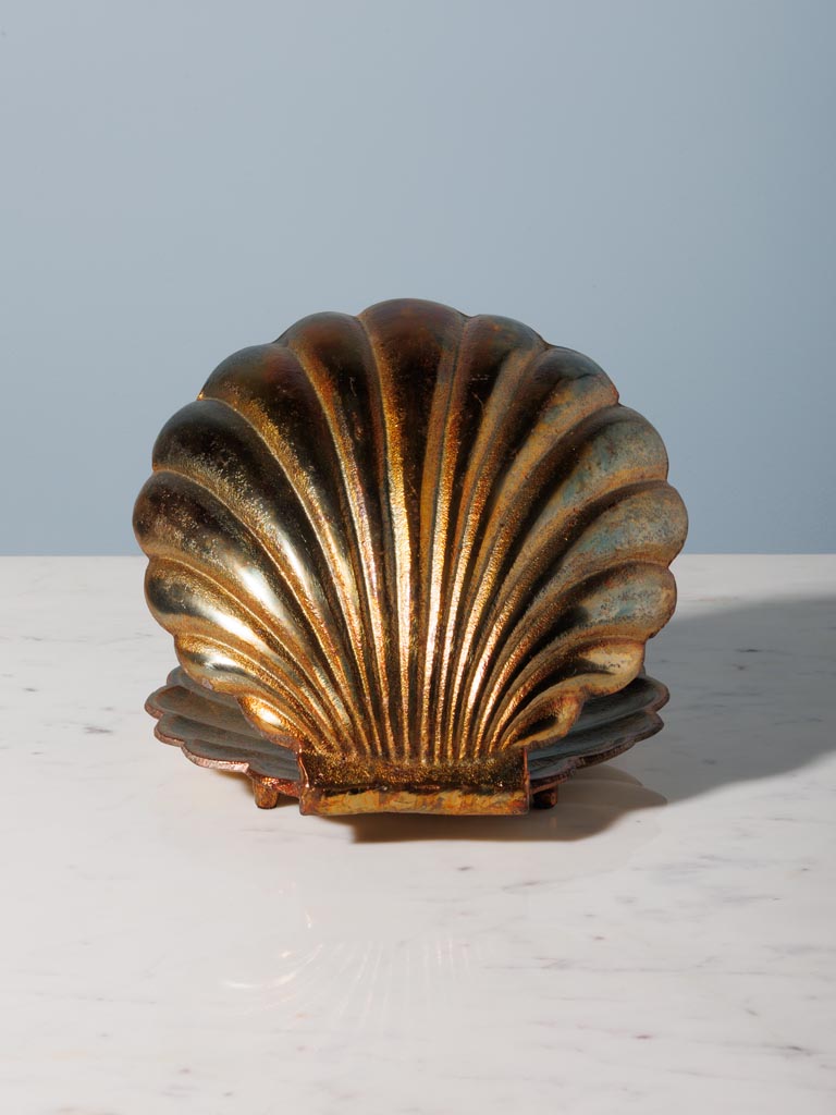 Golden Trinket tray shell Venus - 7