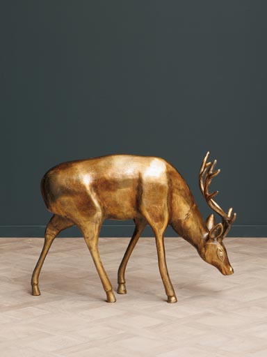 Golden deer head-down