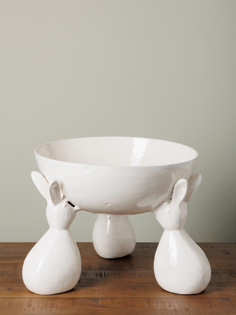 Large bowl on stand Bunny - 1