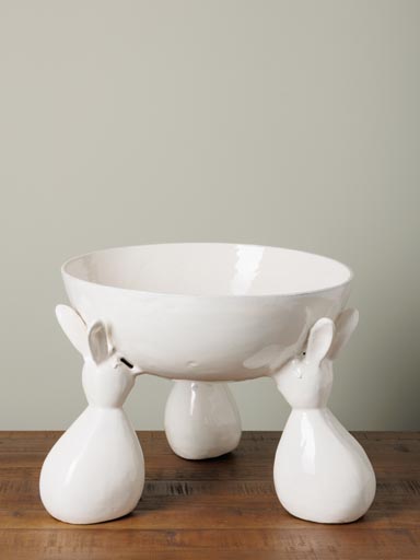 Large bowl on stand Bunny