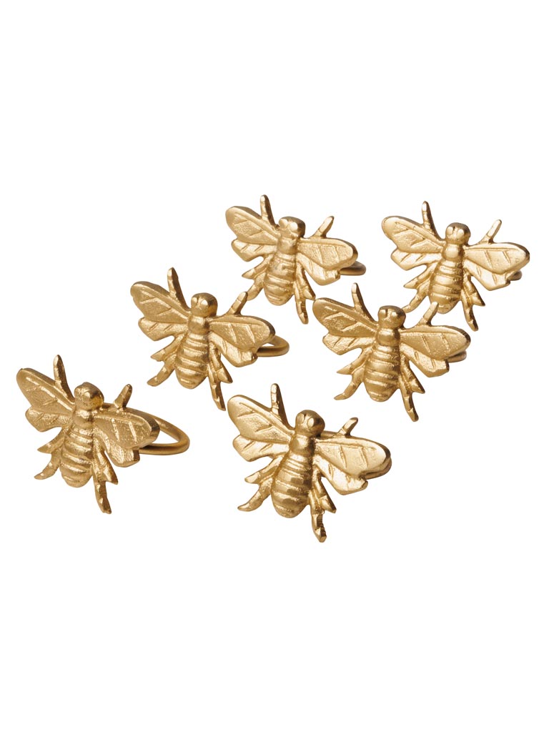 S/6 napkin rings Bee - 2