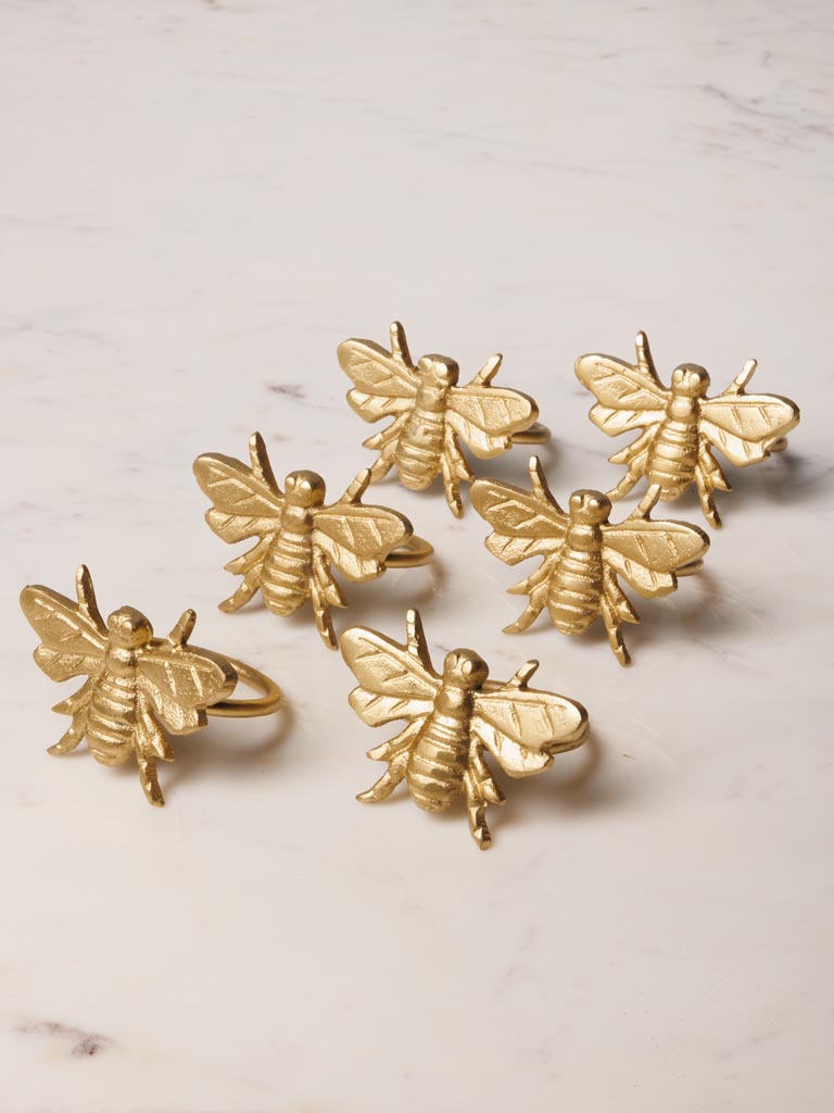 S/6 napkin rings Bee - 4