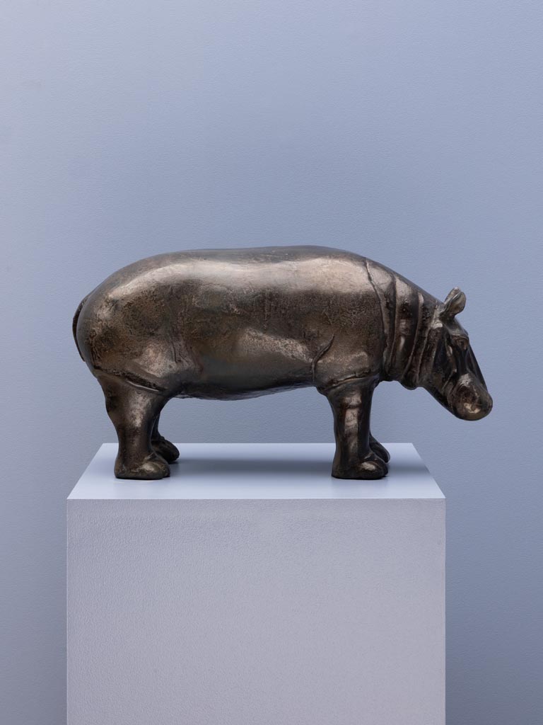 Grand hippopotame décoratif - 1