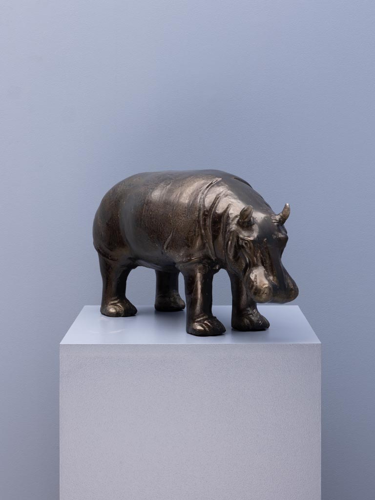 Grand hippopotame décoratif - 3