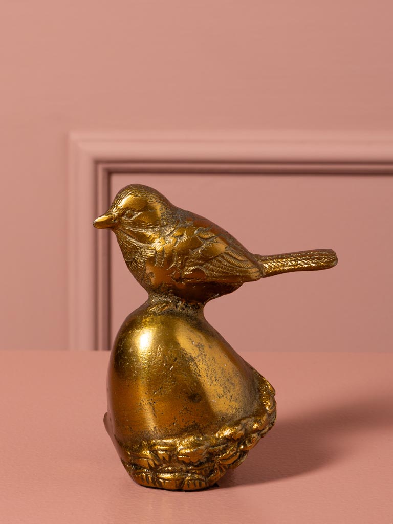 S/2 oiseaux dorés posés en forêt - 6