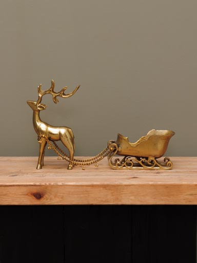 Reindeer with sledge