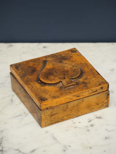 Ace of spades box with cards and dices