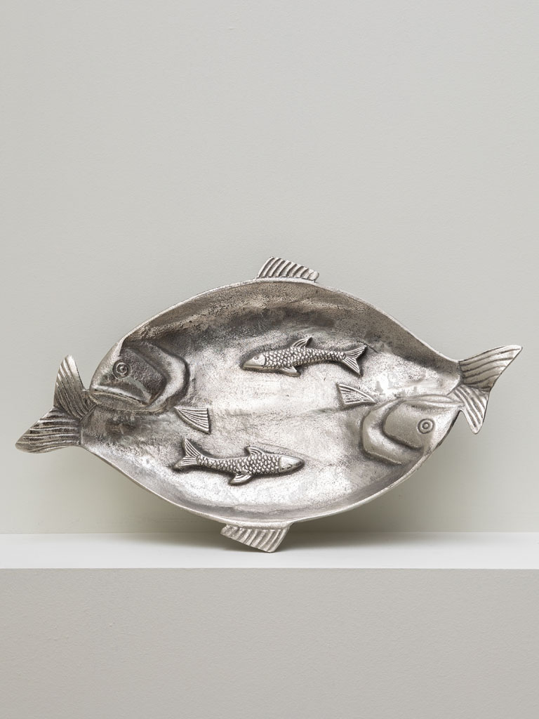 Fishes tray antique nickel - 1