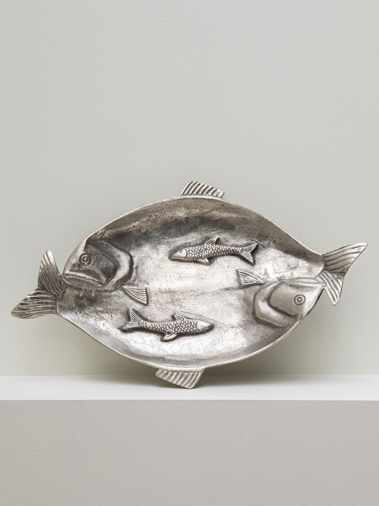 Plateau poisson antique nickel - 1