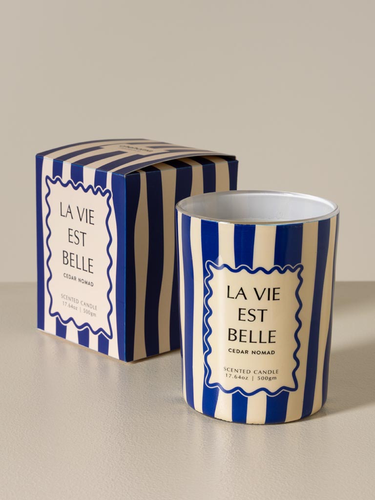 Bougie bleue 