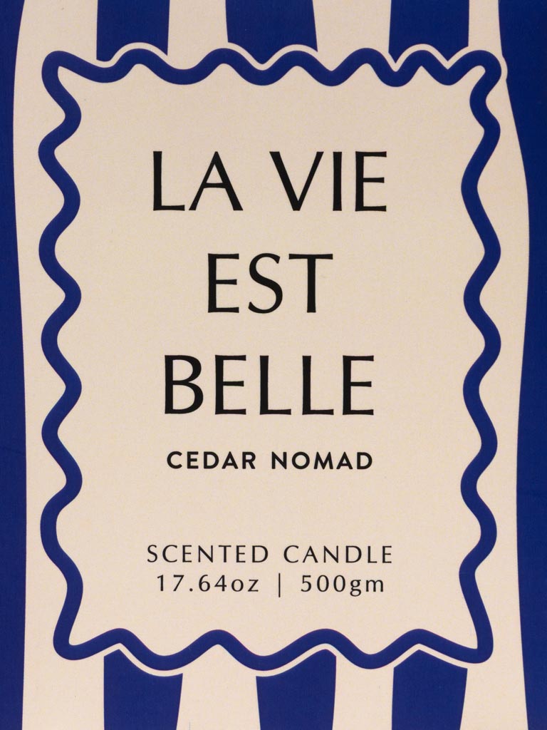 Bougie bleue 