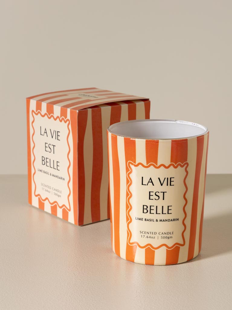 Bougie orange 