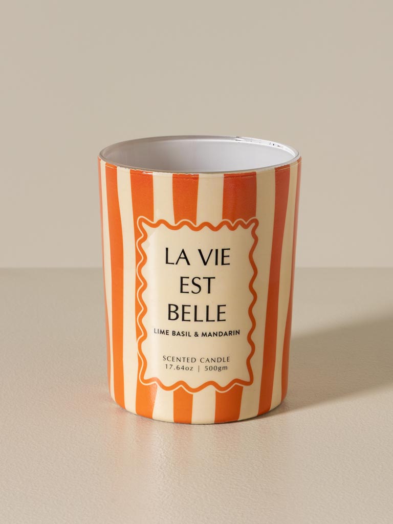 Bougie orange 