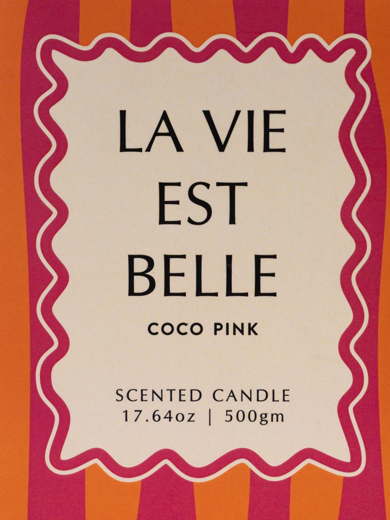 Bougie rose 