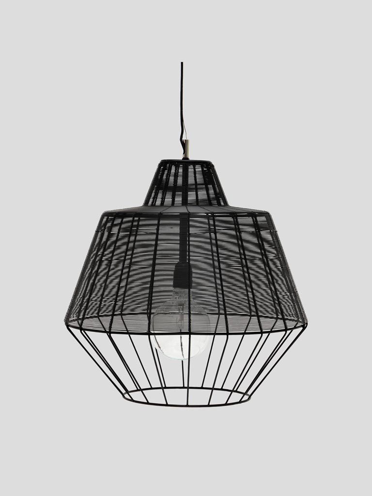 Black hanging lamp Indus - 1