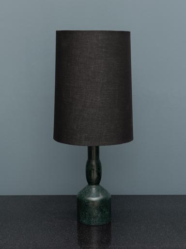 Lamp green base with black shade