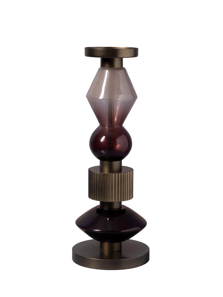 Large amber candle holder Astrolab - 2