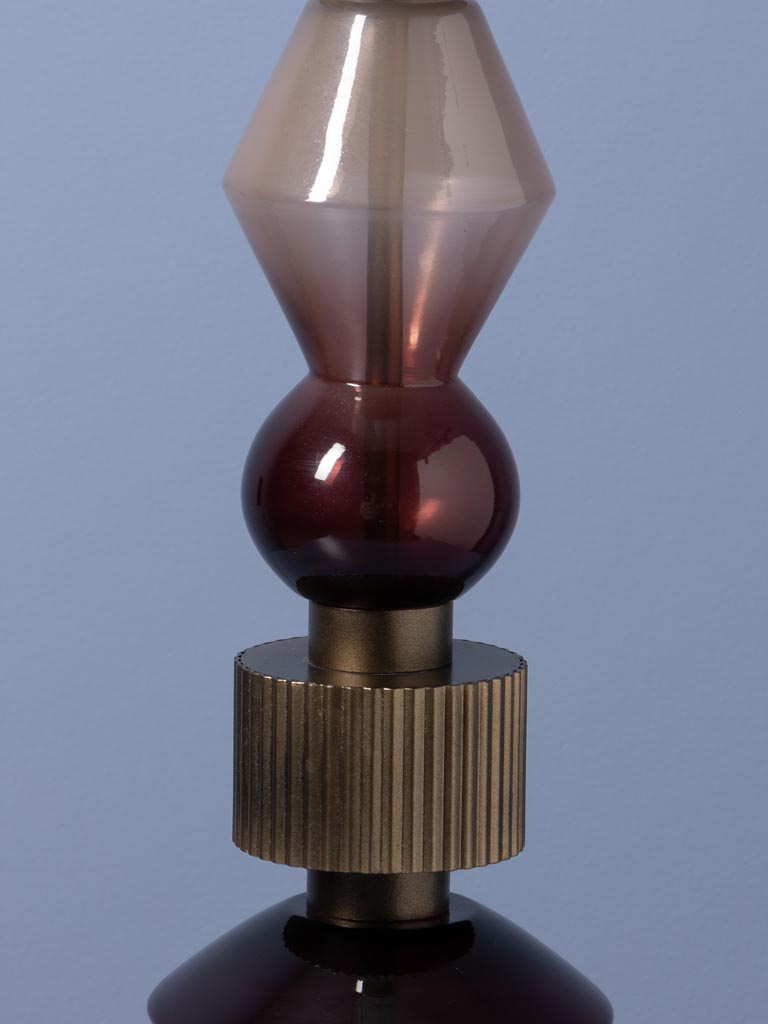 Large amber candle holder Astrolab - 5
