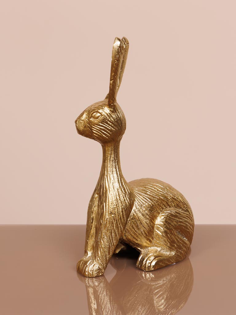 Seated bunny in brass - 6