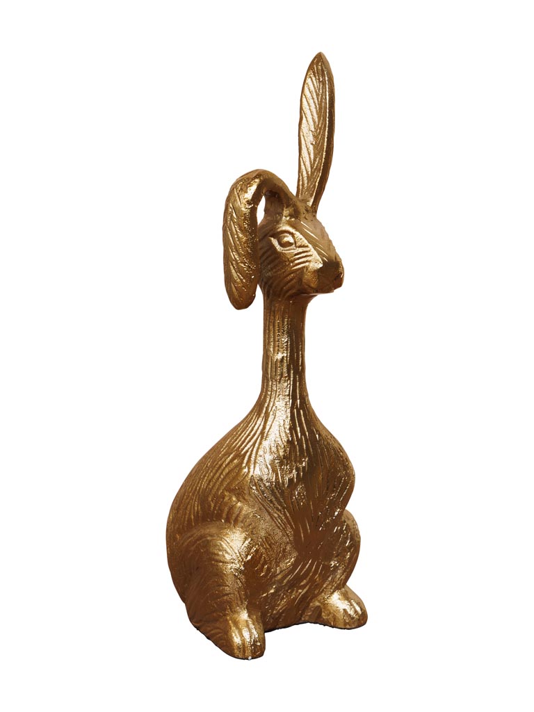Standing bunny in brass - 4