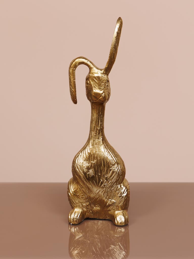 Standing bunny in brass - 5