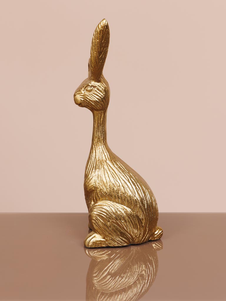 Standing bunny in brass - 7