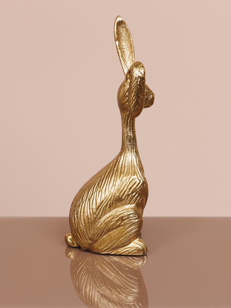 Standing bunny in brass - 6