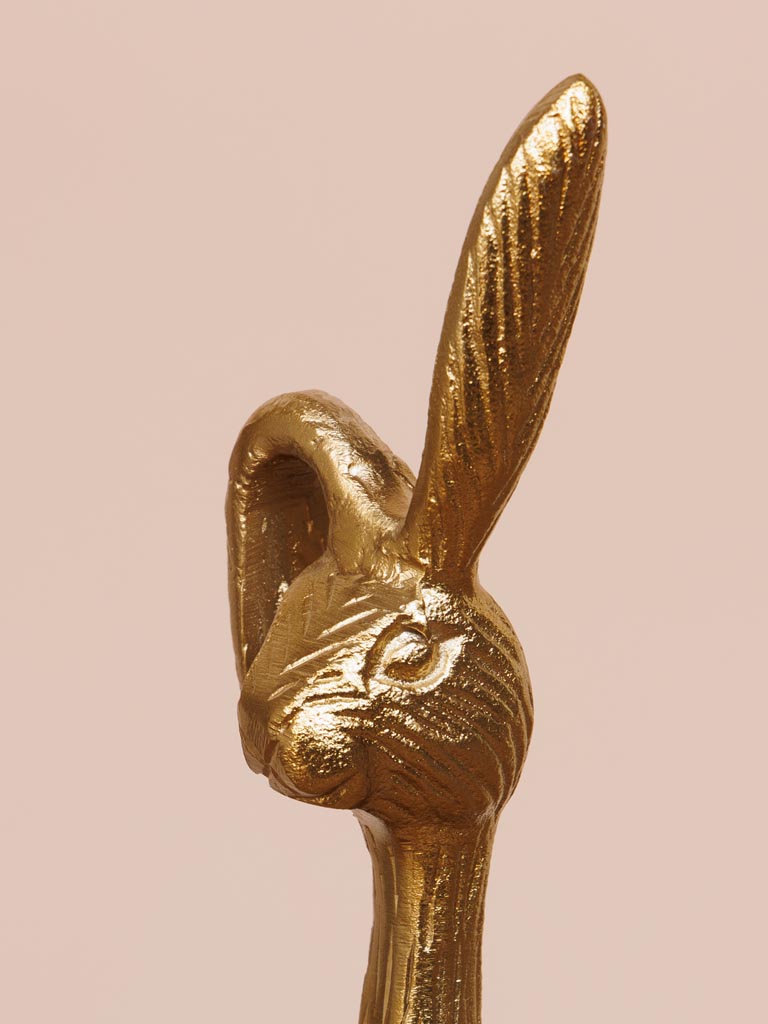 Standing bunny in brass - 2