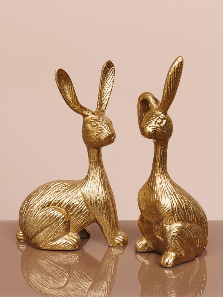 Standing bunny in brass - 3