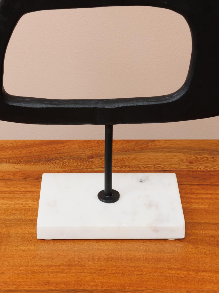 Decoration large sur base en marbre - 5