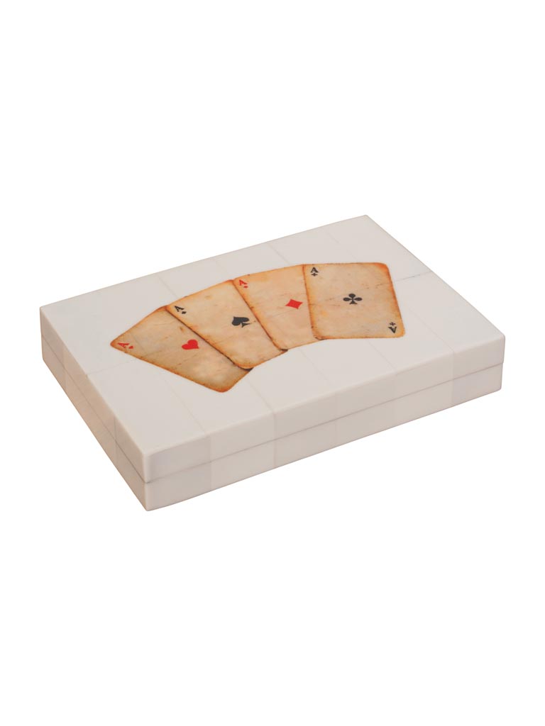 Box with 2  decks of cards - 2