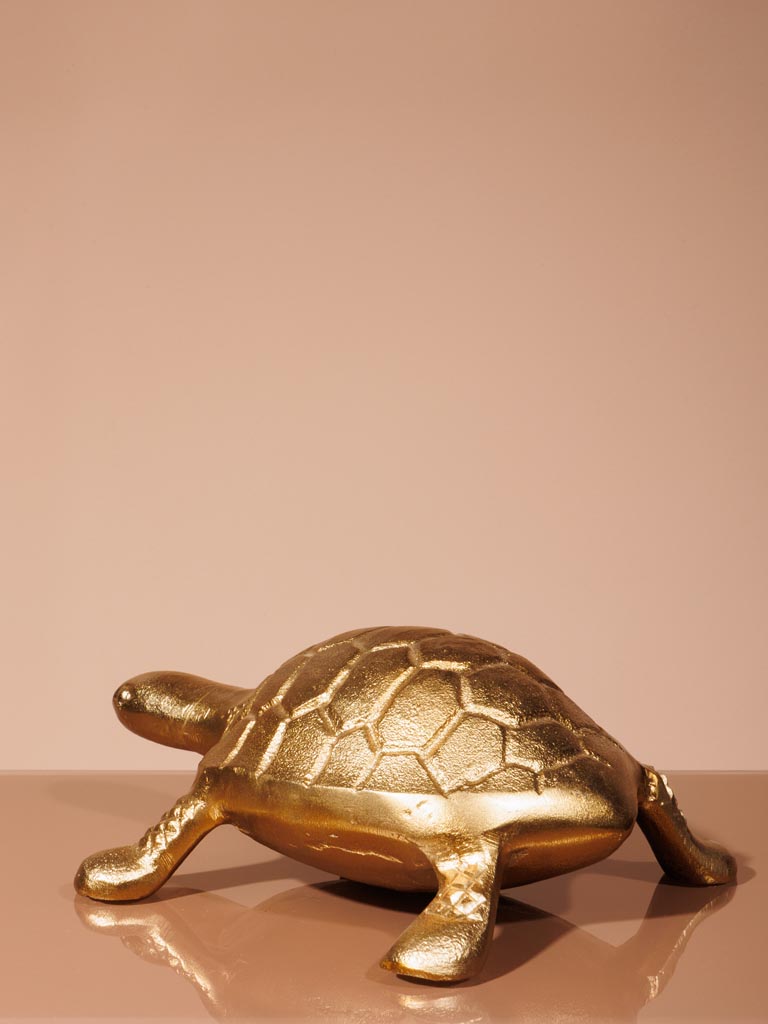 Turtle figure in brass - 4