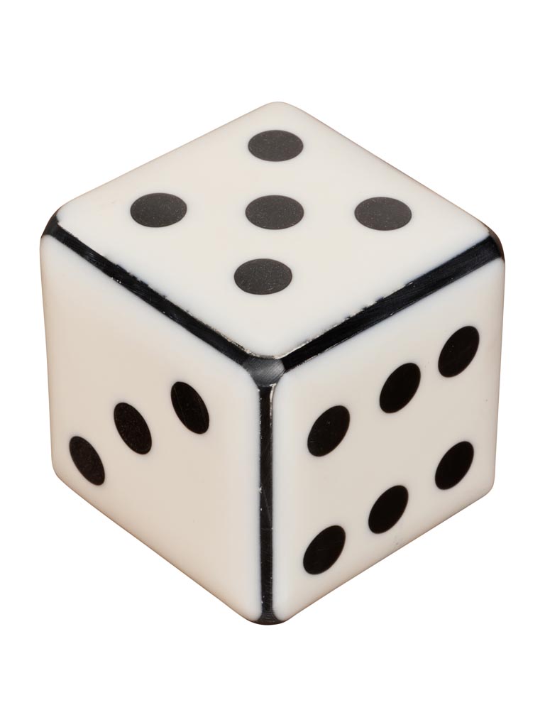 Decorative dice black & white - 2