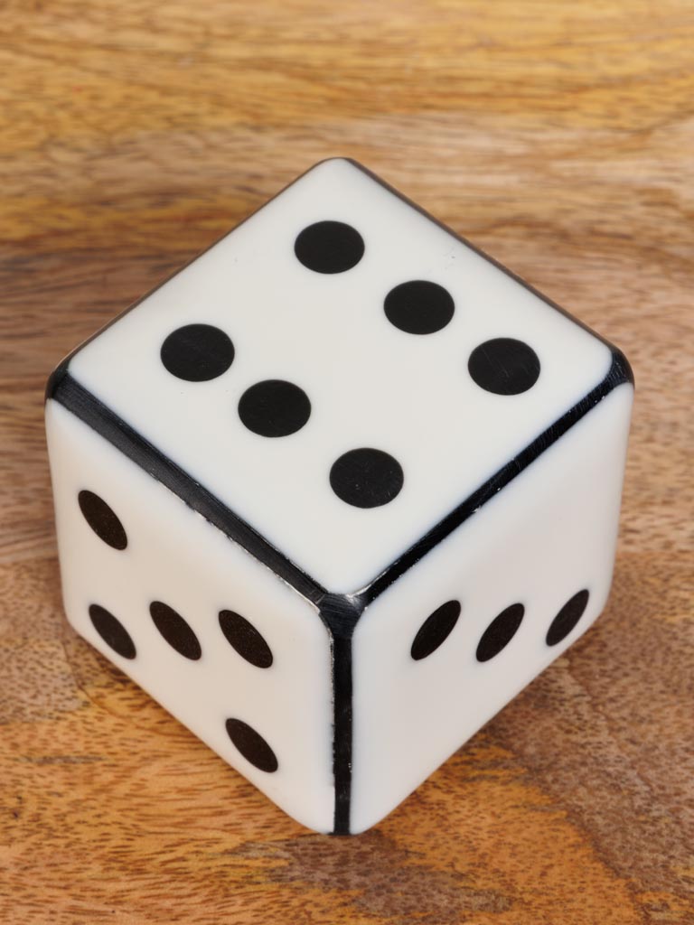 Decorative dice black & white - 4